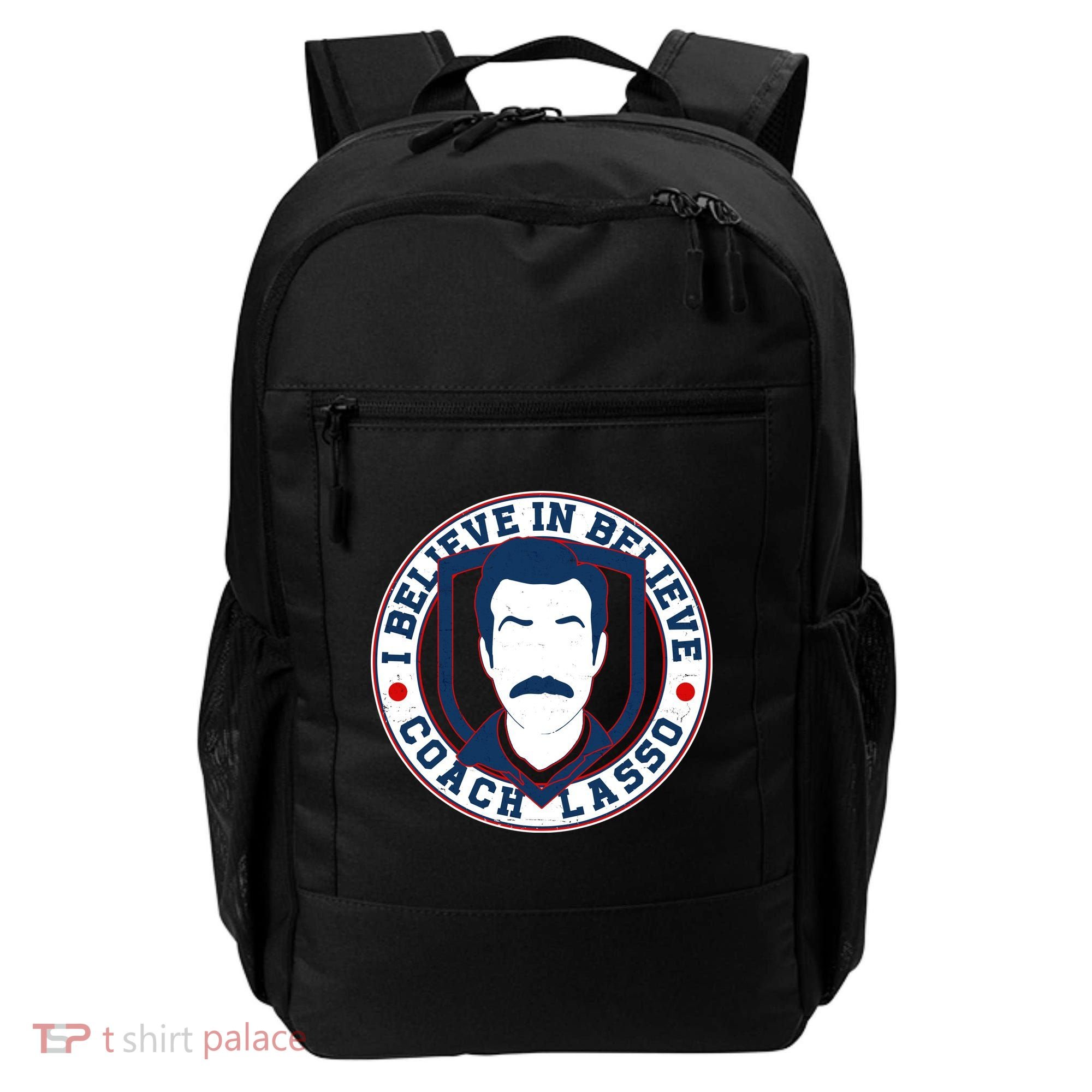 I Believe In Believe Coach Lasso Emblem Backpack