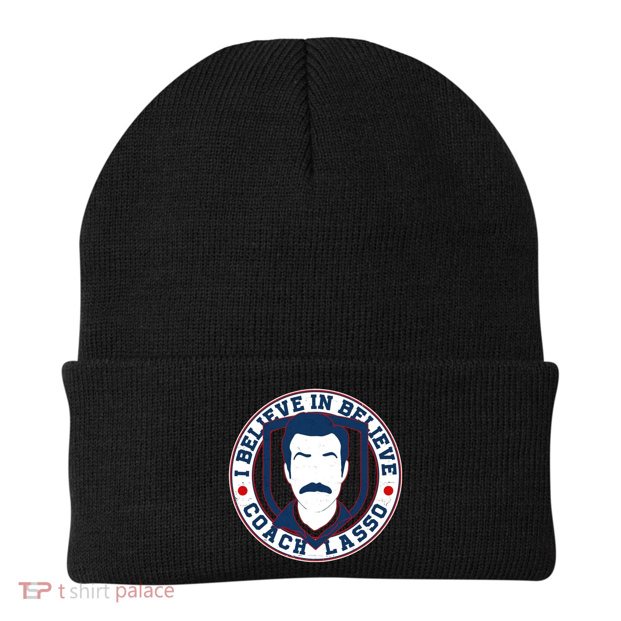 I Believe In Believe Coach Lasso Emblem Beanie