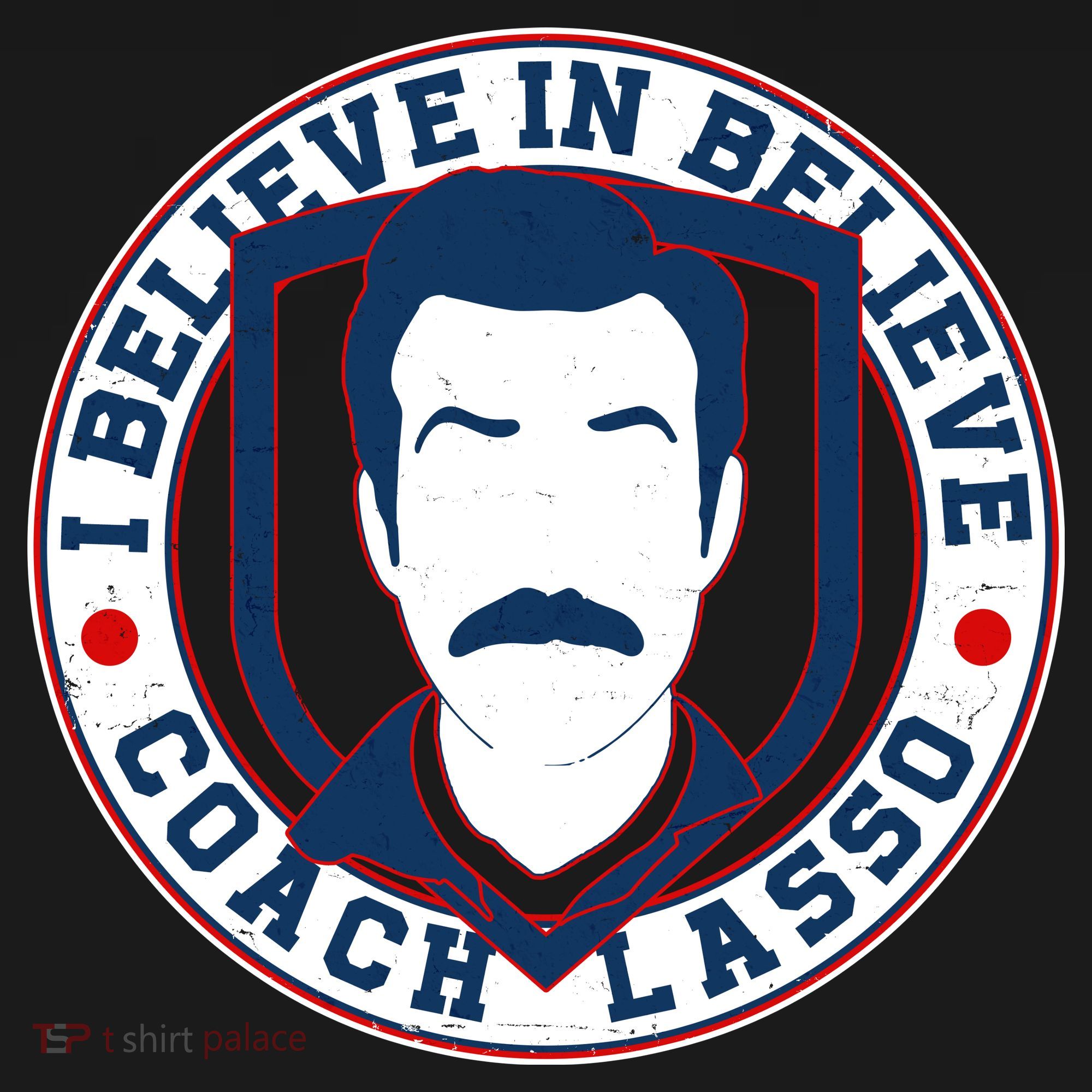 I Believe In Believe Coach Lasso Emblem Mousepad