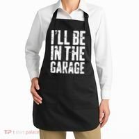 I'll Be In The Garage Mechanic Apron thumb 2
