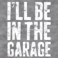 I'll Be In The Garage Mechanic Women's Racerback Cropped Tank thumb 2