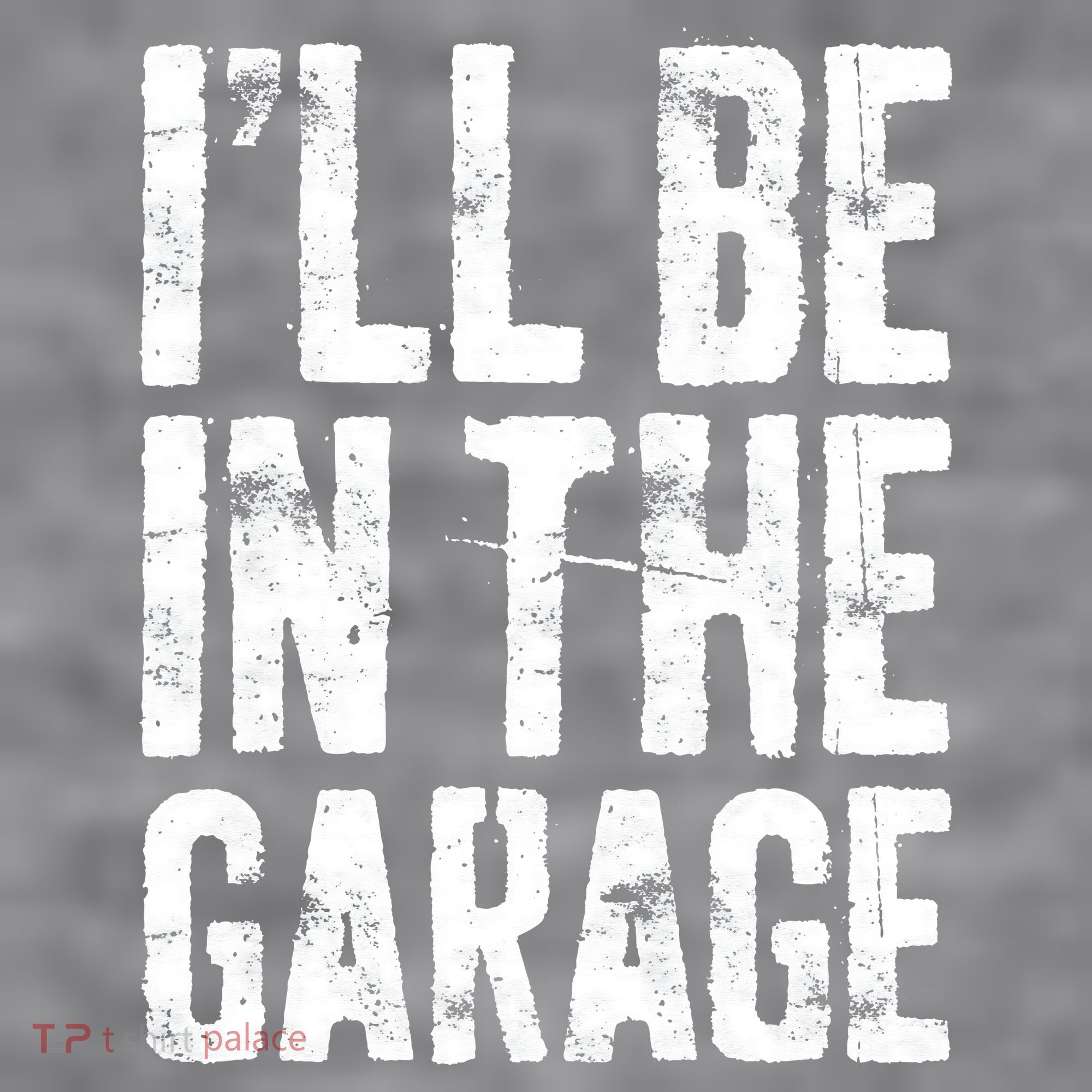 I'll Be In The Garage Mechanic Women's Racerback Cropped Tank