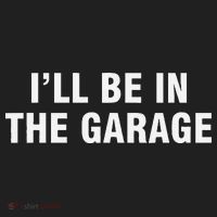 I’Ll Be In The Garage Golf Towel thumb 3