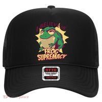 I Believe In Frog Supremacy Funny Hat thumb 0