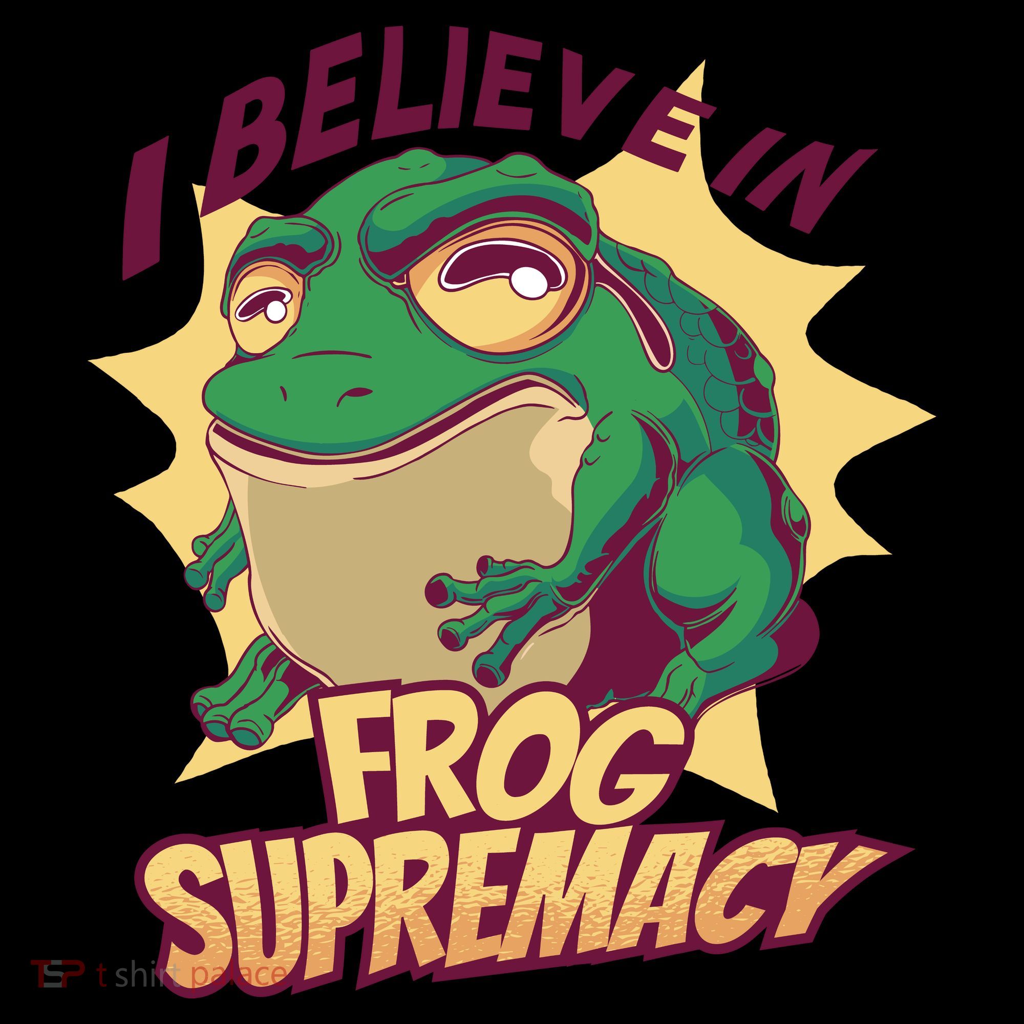 I Believe In Frog Supremacy Funny Visor