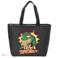 I Believe In Frog Supremacy Funny Tote Bag thumb 0