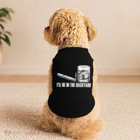 I'll Be In The Backyard Cigar & Whiskey Lover Doggie Tank thumb 2