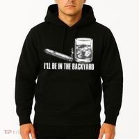 I'll Be In The Backyard Cigar & Whiskey Lover Hoodie thumb 2