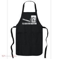 I'll Be In The Backyard Cigar & Whiskey Lover Apron thumb 0
