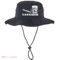 I'll Be In The Backyard Cigar & Whiskey Lover Bucket Hat thumb 0