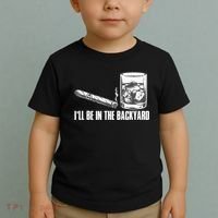 I'll Be In The Backyard Cigar & Whiskey Lover Toddler T-Shirt thumb 2