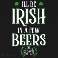 I'll Be Irish In A Few Beers Funny St Patricks Day Doggie Tank thumb 4