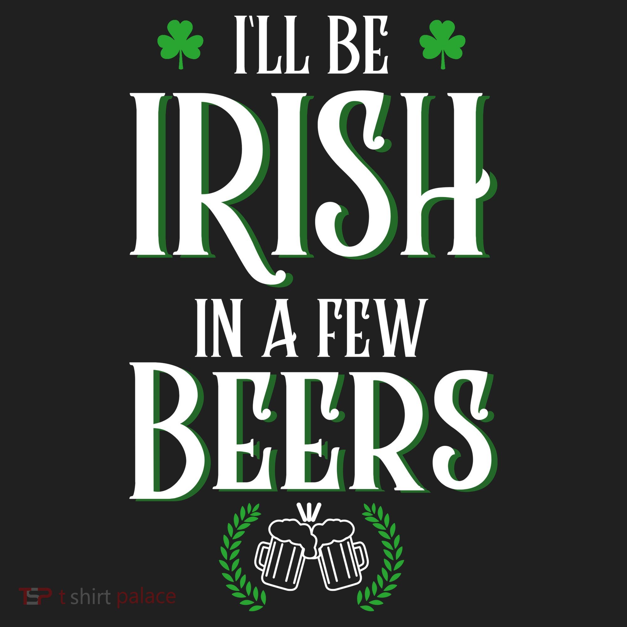 I'll Be Irish In A Few Beers Funny St Patricks Day Golf Towel