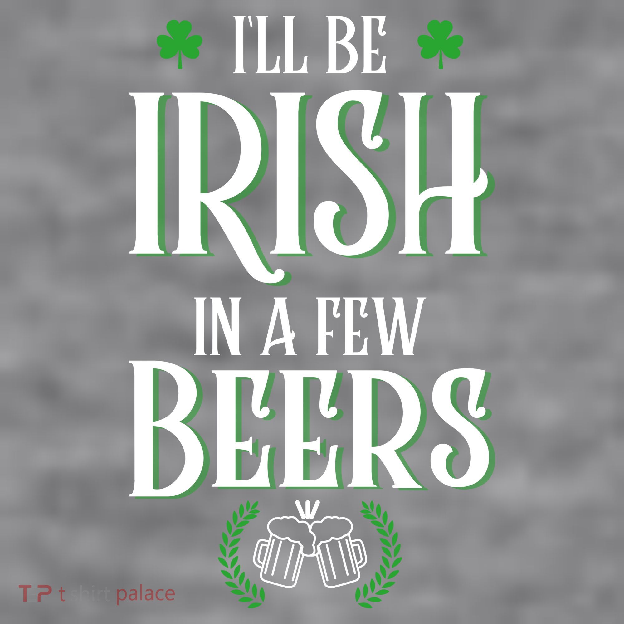 I'll Be Irish In A Few Beers Funny St Patricks Day Women's Racerback Cropped Tank