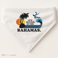 It's Better In The Bahamas USA-Made Doggie Bandana thumb 0