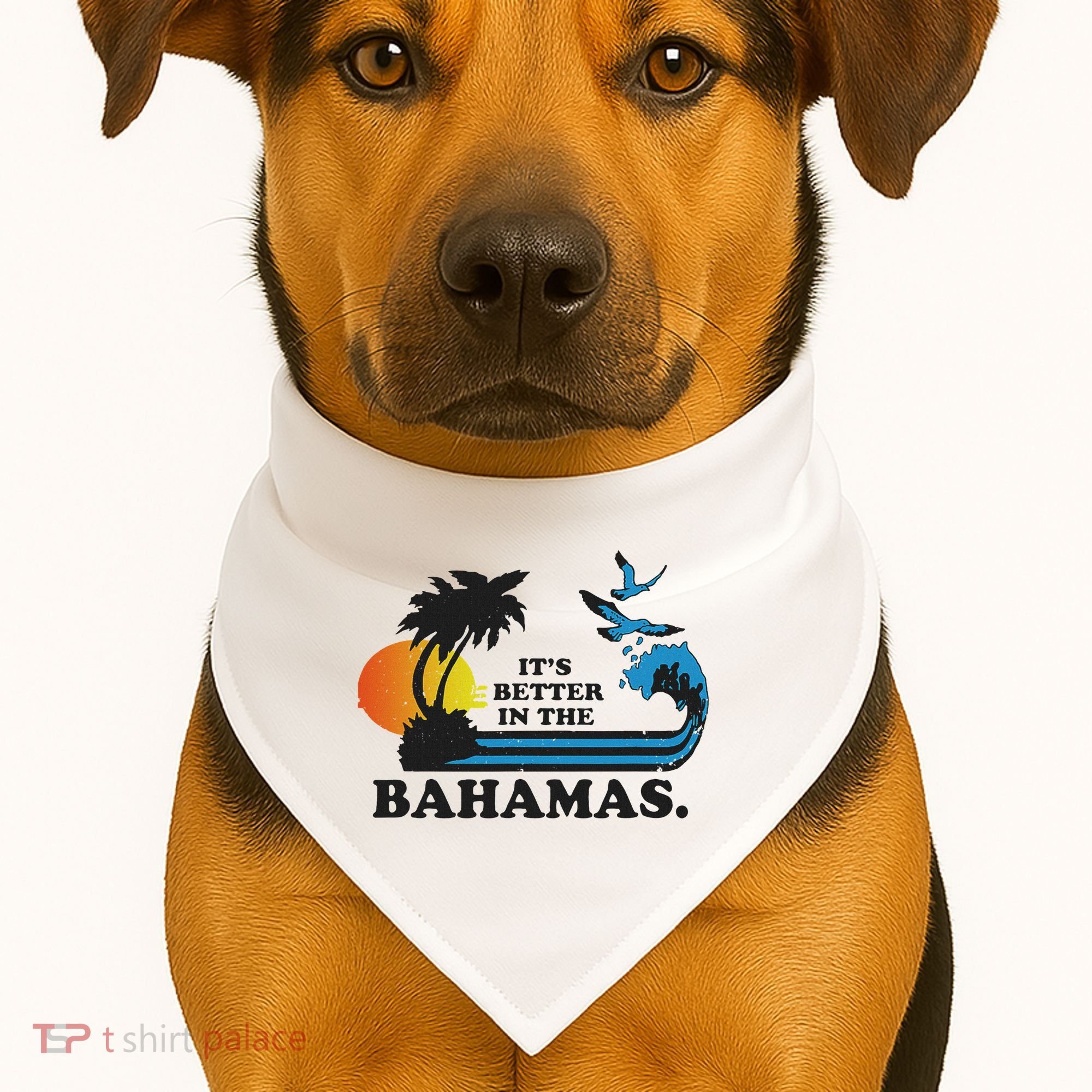 It's Better In The Bahamas USA-Made Doggie Bandana