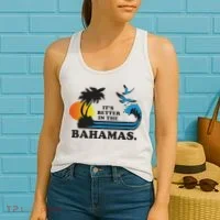 It's Better In The Bahamas Women's Tank Top thumb 2