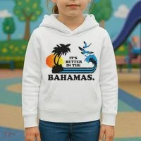 It's Better In The Bahamas Kids Hoodie thumb 3
