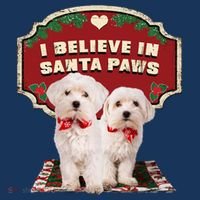I Believe In Santa Paws Cute Christmas Dog Lover Bucket Hat thumb 4