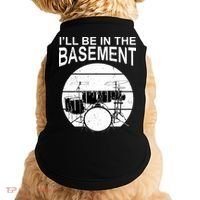 I'll Be In The Basement Drum Set Drumming Drummer Doggie Tank thumb 0