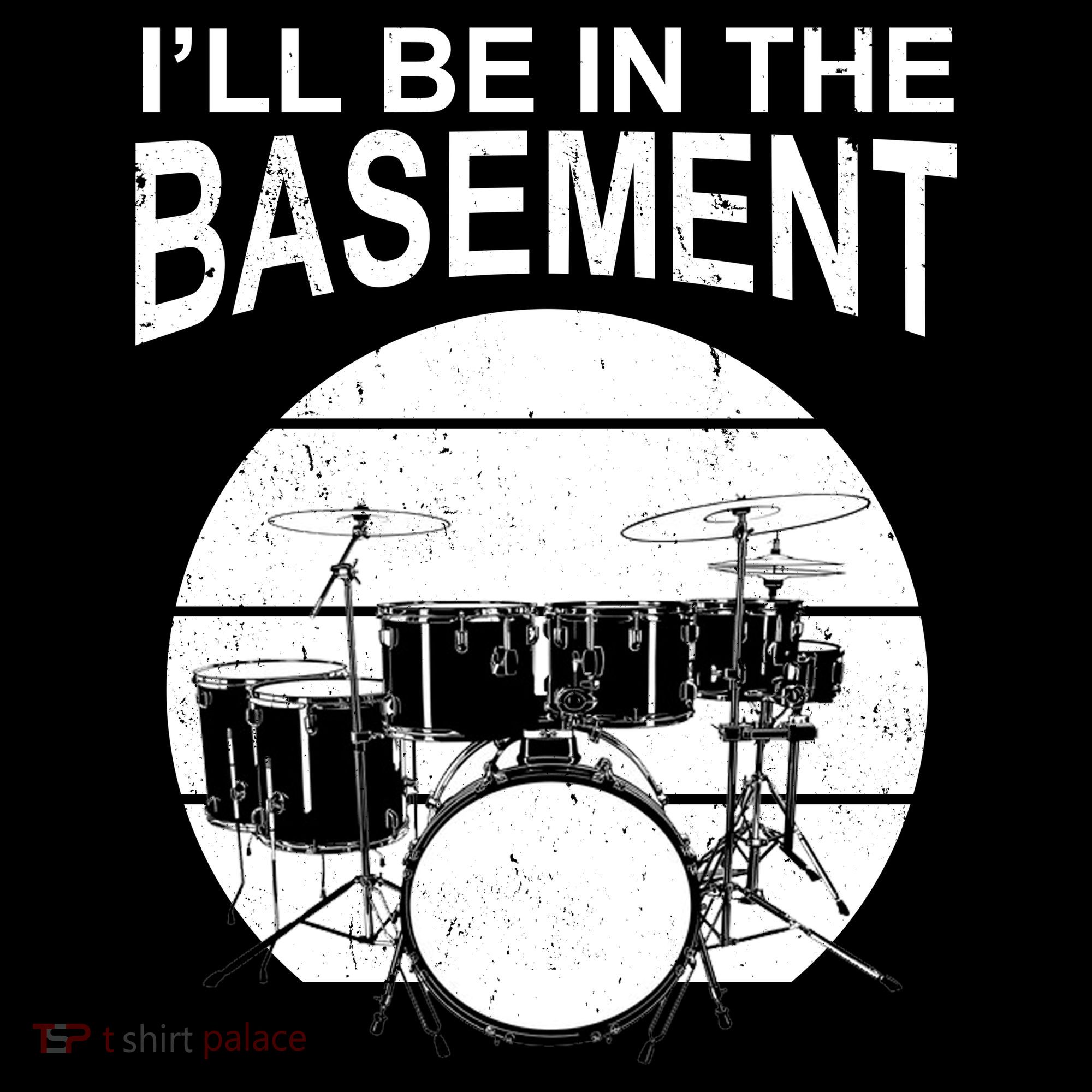 I'll Be In The Basement Drum Set Drumming Drummer Women's Hoodie
