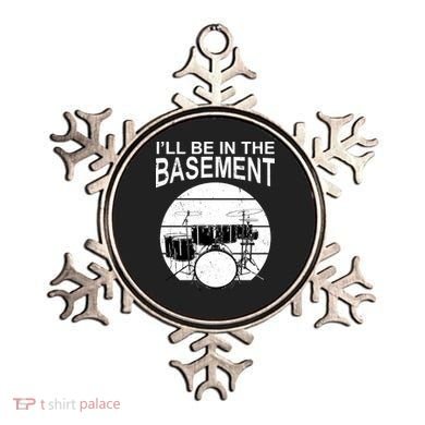 I'll Be In The Basement Drum Set Drumming Drummer Ornament