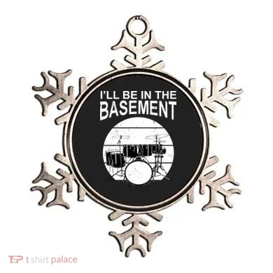 I'll Be In The Basement Drum Set Drumming Drummer Ornament