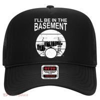 I'll Be In The Basement Drum Set Drumming Drummer Hat thumb 0