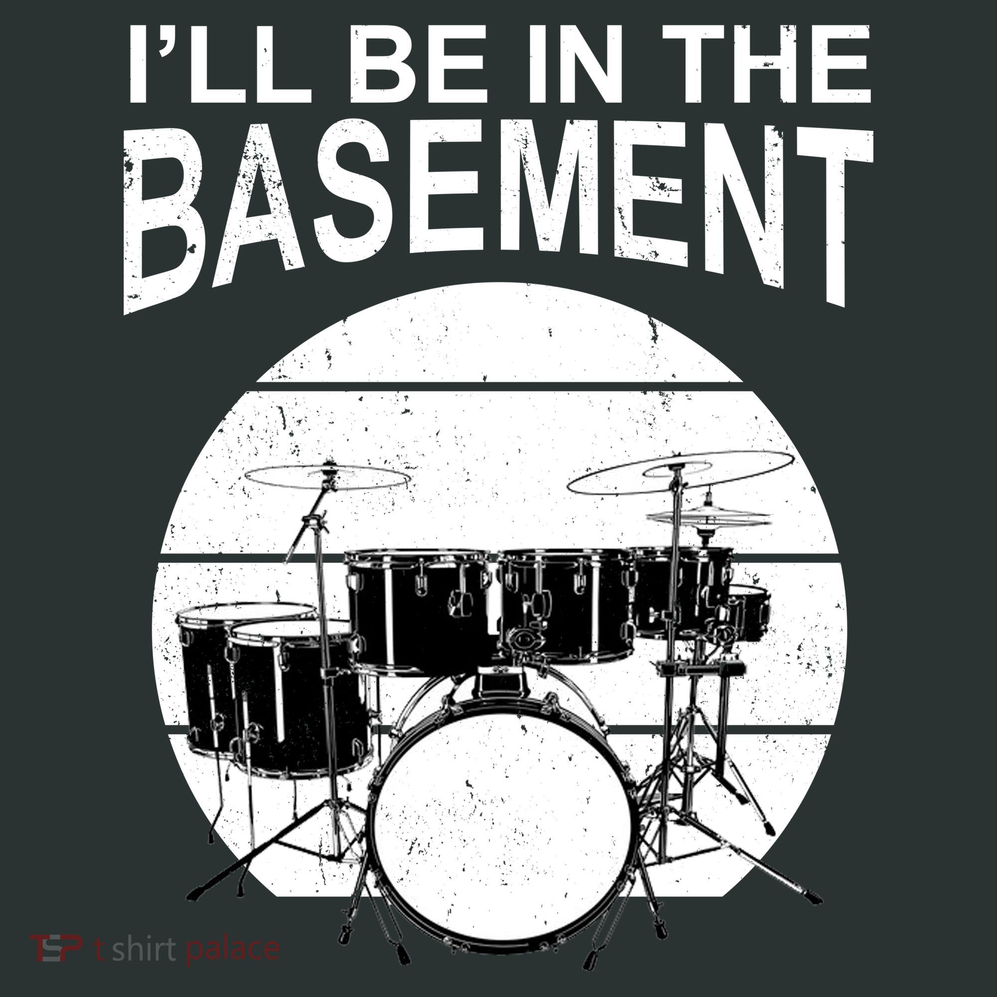 I'll Be In The Basement Drum Set Drumming Drummer Tank Top