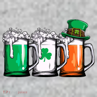 Irish Beer Ireland Flag St Patricks Day Leprechaun The Baniff Cuffed Pom Beanie thumb 2