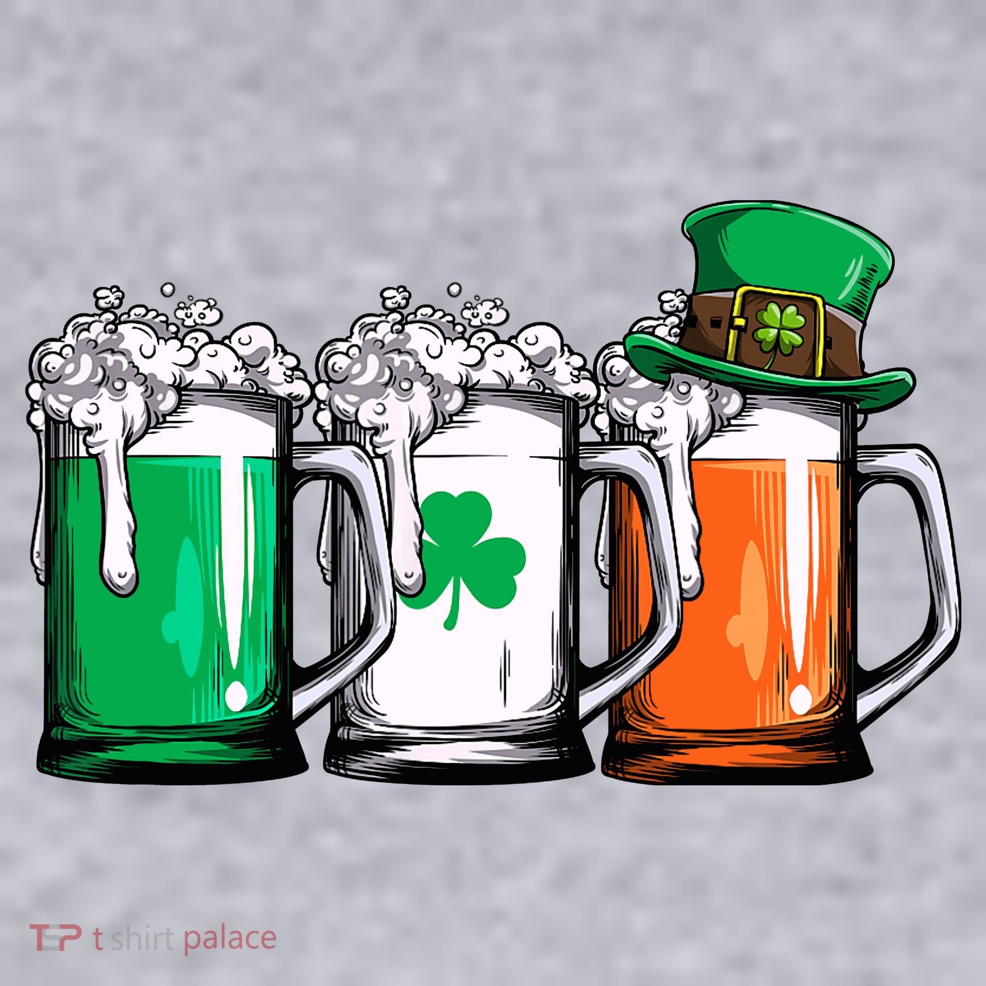Irish Beer Ireland Flag St Patricks Day Leprechaun Women's Racerback Cropped Tank