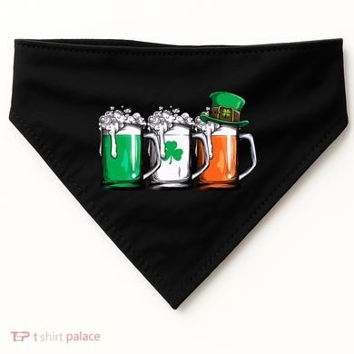 Irish Beer Ireland Flag St Patricks Day Leprechaun USA-Made Doggie Bandana
