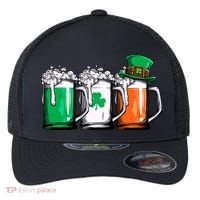 Irish Beer Ireland Flag St Patricks Day Leprechaun Flexfit Unipanel Trucker Cap thumb 0