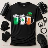 Irish Beer Ireland Flag St Patricks Day Leprechaun Cooling Performance Crew T-Shirt thumb 3