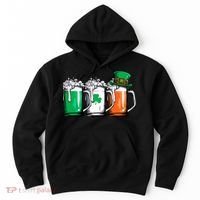 Irish Beer Ireland Flag St Patricks Day Leprechaun Hoodie thumb 0