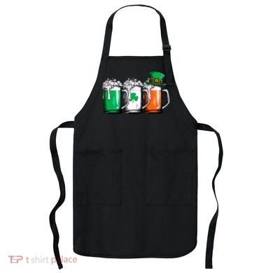Irish Beer Ireland Flag St Patricks Day Leprechaun Apron