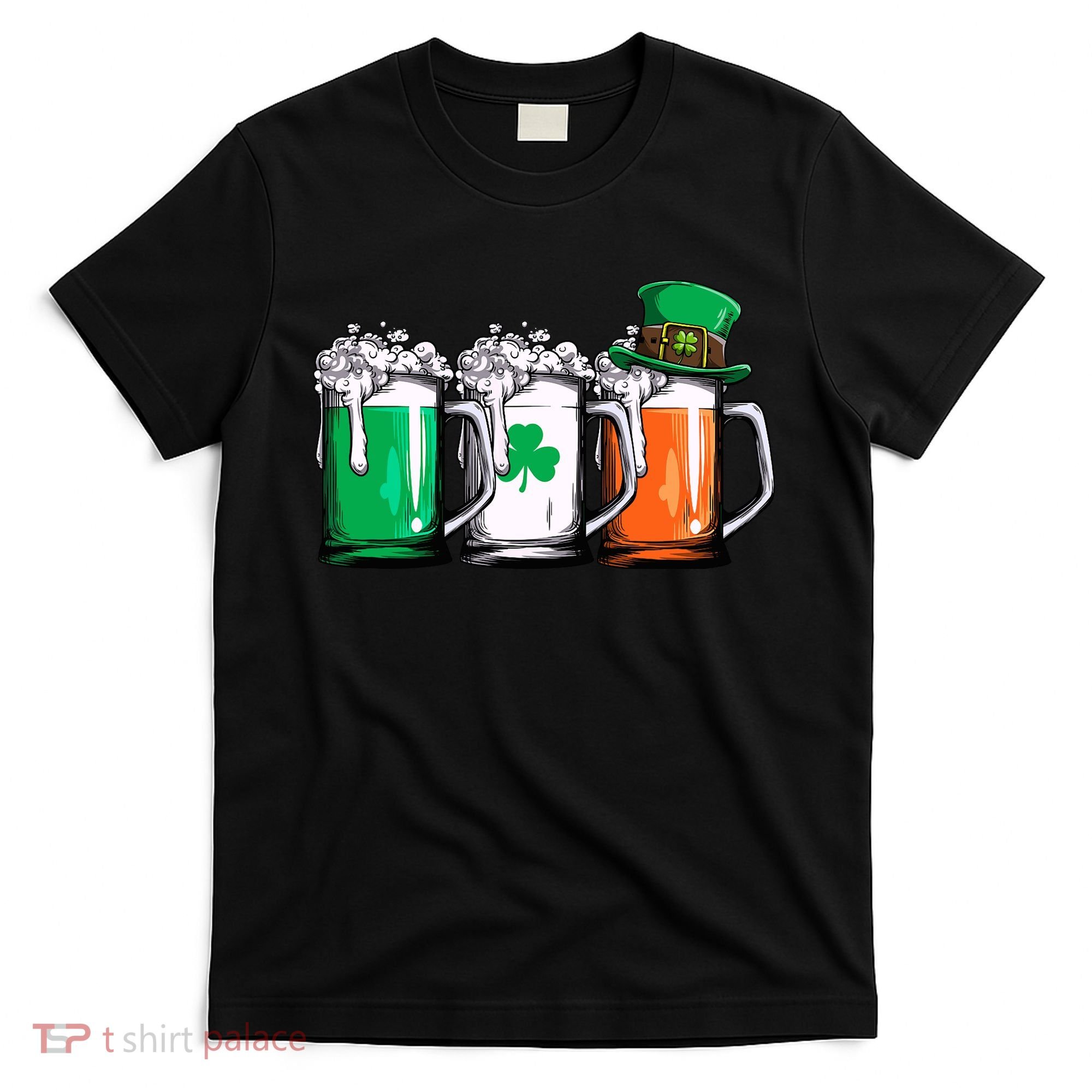 Irish Beer Ireland Flag St Patricks Day Leprechaun T-Shirt
