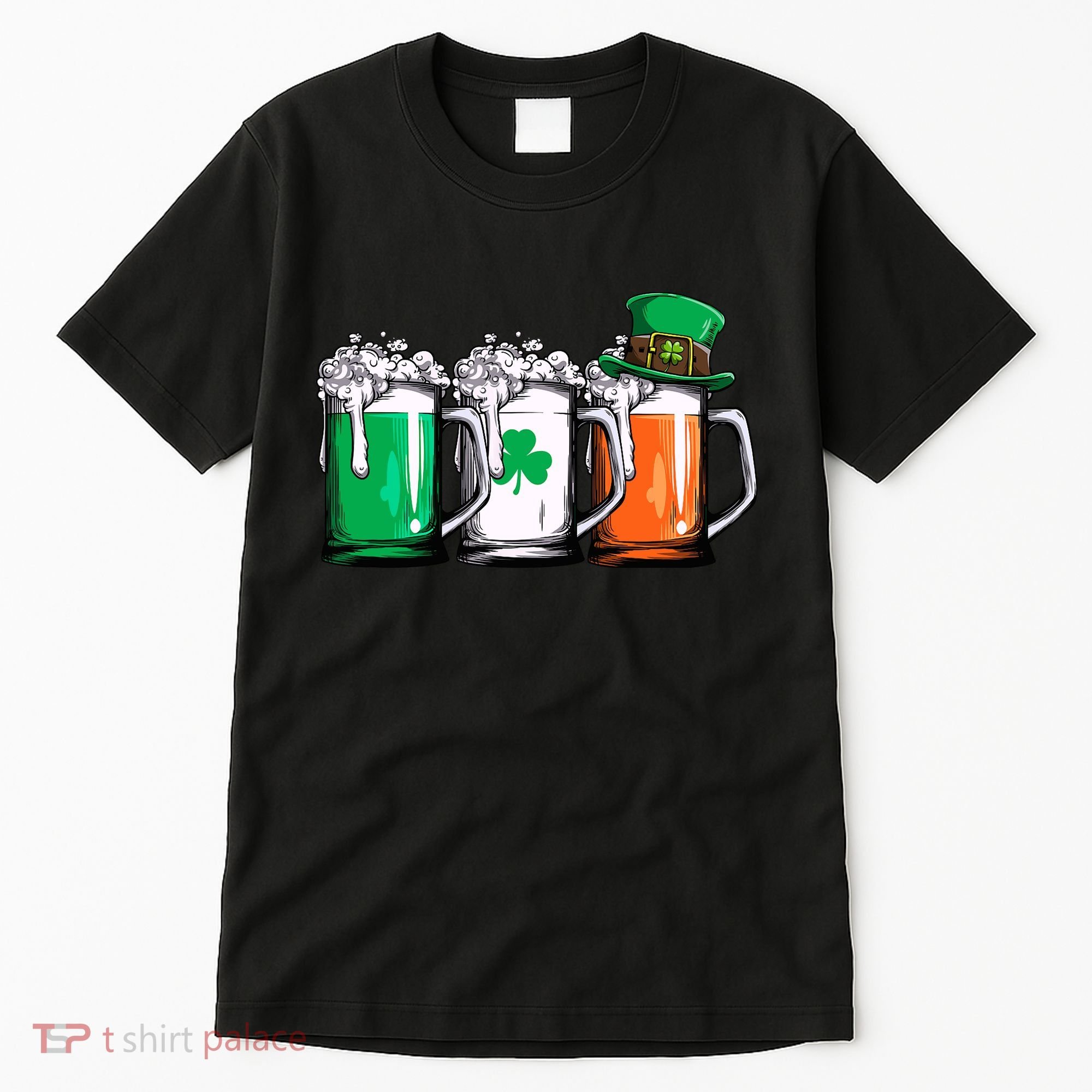 Irish Beer Ireland Flag St Patricks Day Leprechaun Tall T-Shirt