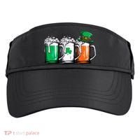 Irish Beer Ireland Flag St Patricks Day Leprechaun Adult Drive Performance Visor thumb 0