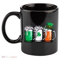 Irish Beer Ireland Flag St Patricks Day Leprechaun 11oz C Handle Ceramic Mug thumb 2
