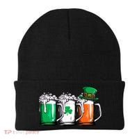 Irish Beer Ireland Flag St Patricks Day Leprechaun Beanie thumb 0