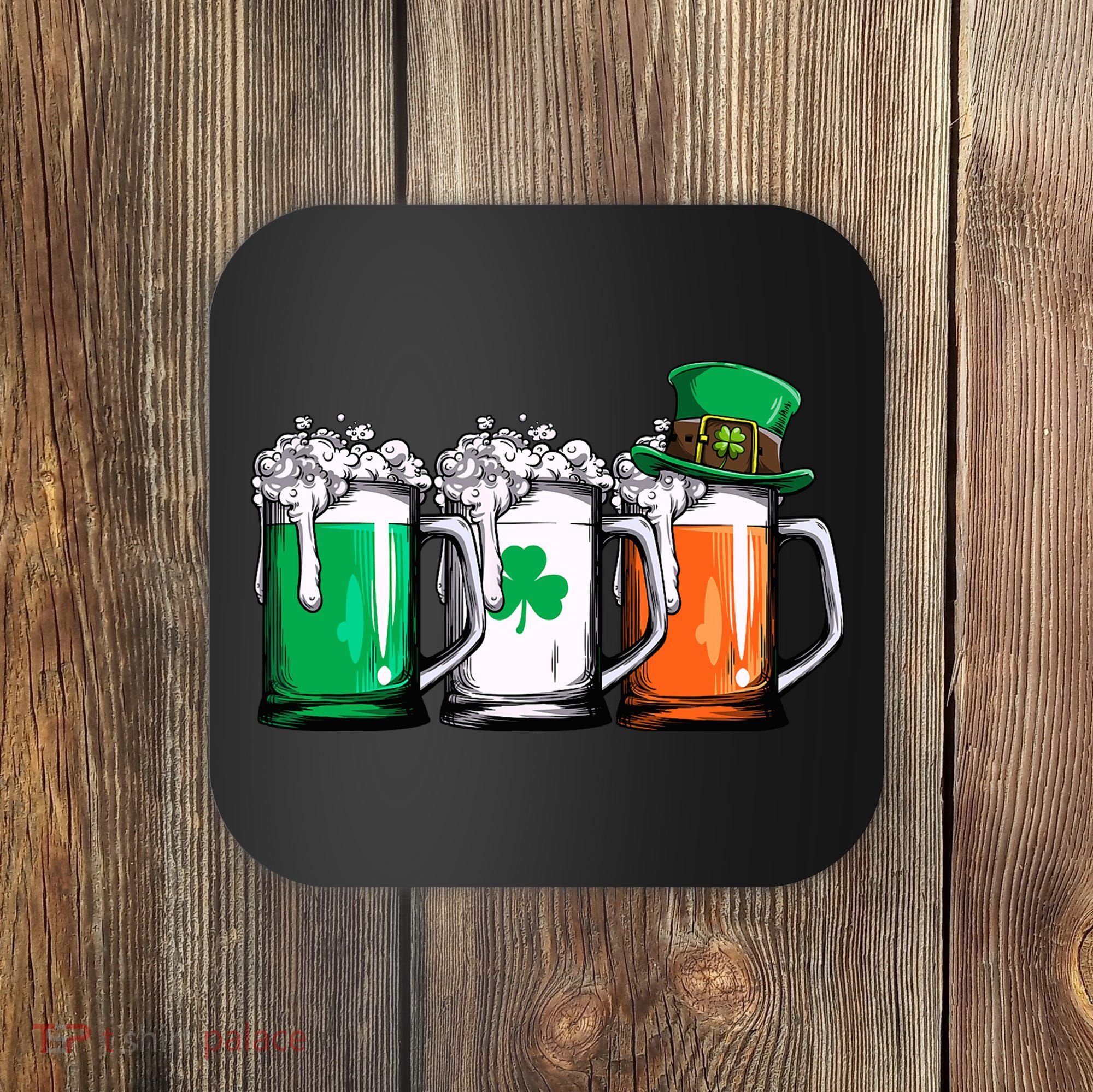 Irish Beer Ireland Flag St Patricks Day Leprechaun Coaster