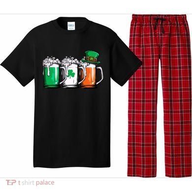 Irish Beer Ireland Flag St Patricks Day Leprechaun Pajama Set