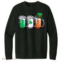 Irish Beer Ireland Flag St Patricks Day Leprechaun V.I.T. Fleece Crew Sweatshirt thumb 0