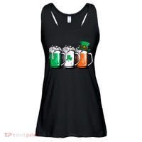 Irish Beer Ireland Flag St Patricks Day Leprechaun Ladies Essential Flowy Tank thumb 0