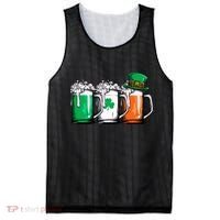 Irish Beer Ireland Flag St Patricks Day Leprechaun Mesh Reversible Basketball Jersey Tank thumb 0