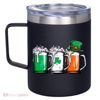 Irish Beer Ireland Flag St Patricks Day Leprechaun 12oz Stainless Steel Coffee Mug thumb 2