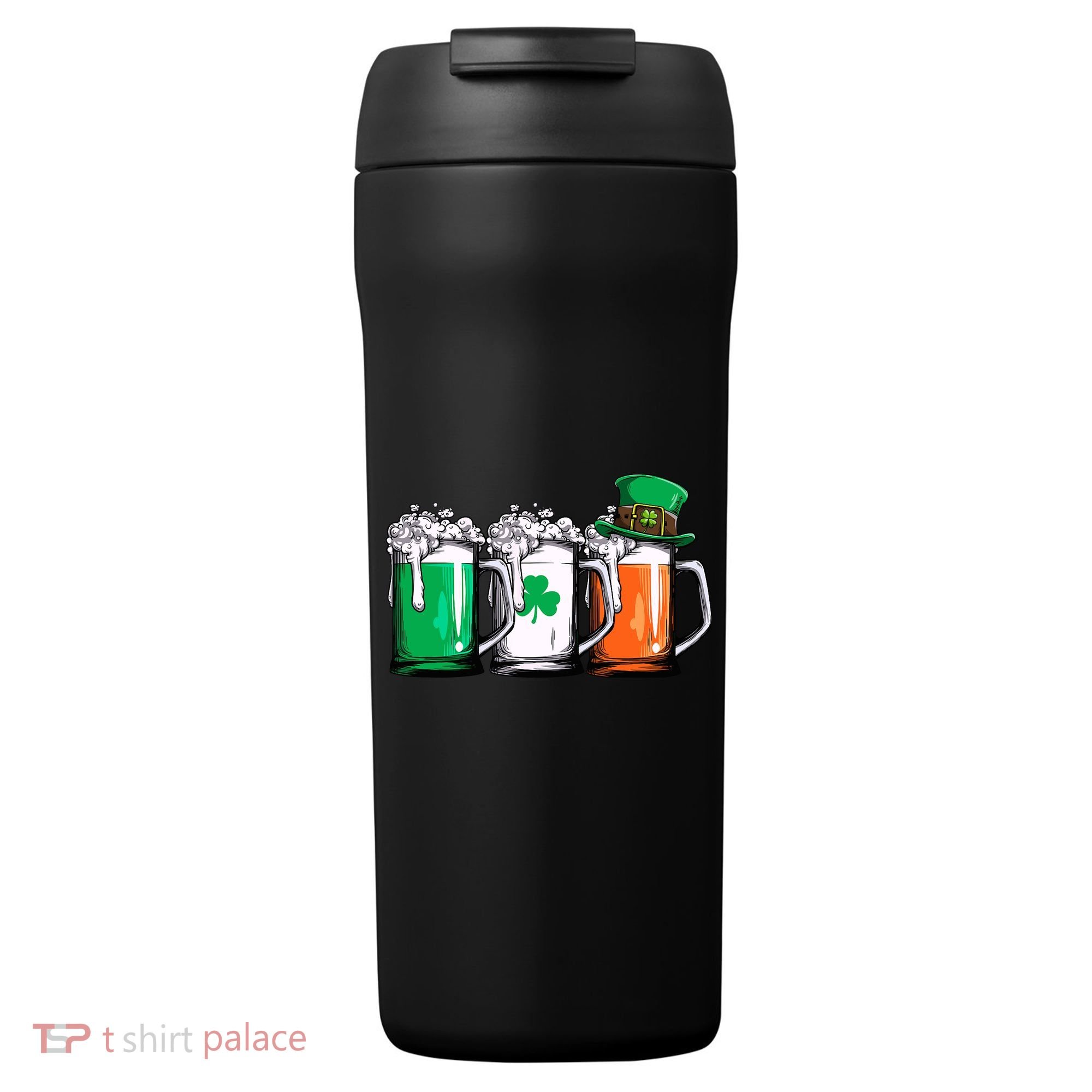 Irish Beer Ireland Flag St Patricks Day Leprechaun 24oz Duet Stainless Steel Tumbler