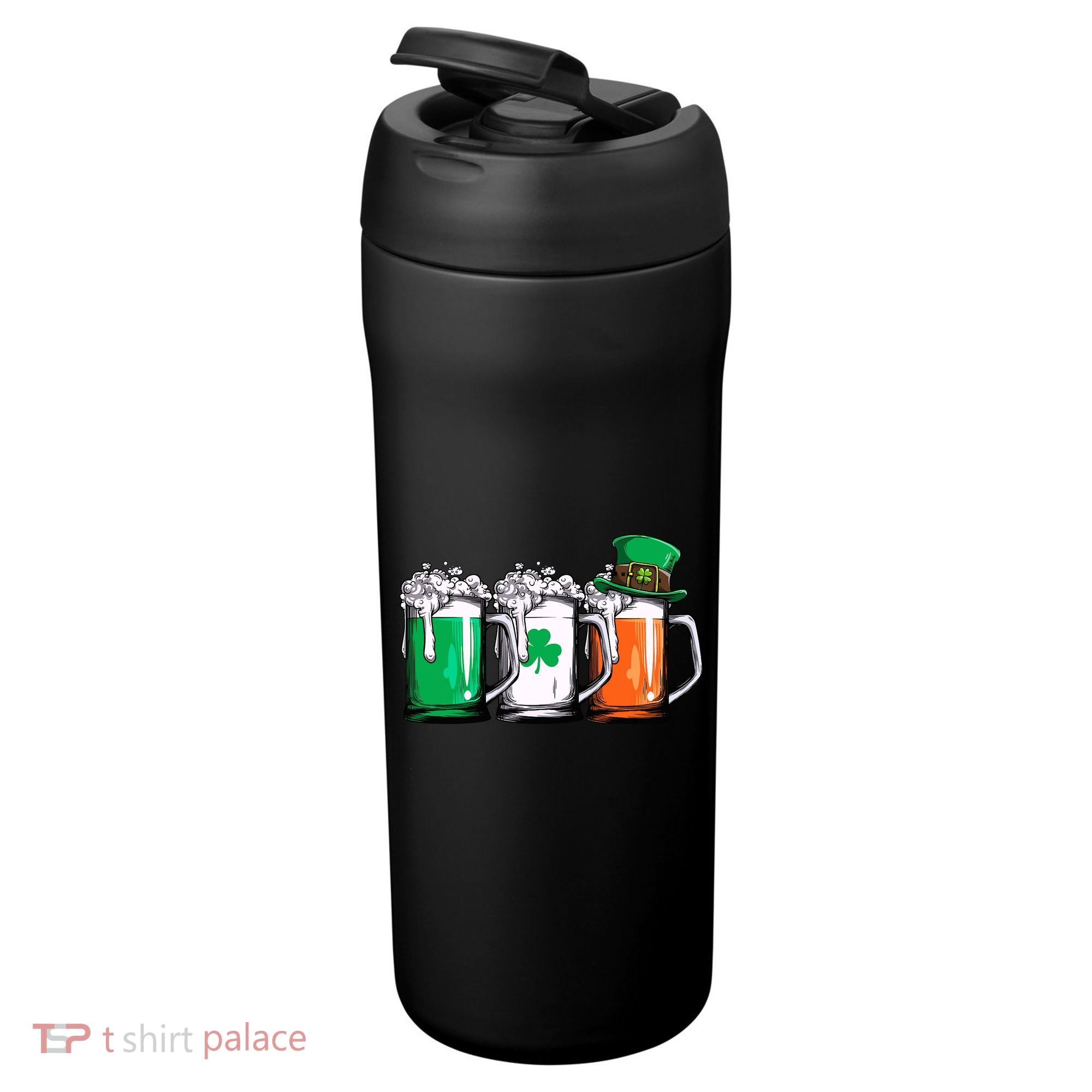 Irish Beer Ireland Flag St Patricks Day Leprechaun 24oz Duet Stainless Steel Tumbler