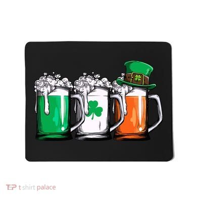 Irish Beer Ireland Flag St Patricks Day Leprechaun Mousepad